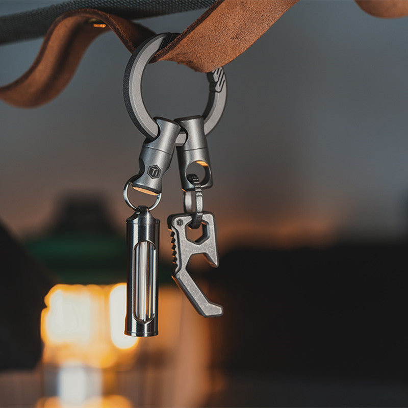 Titanium Alloy Universal Rotating Keychain (2 Pack)