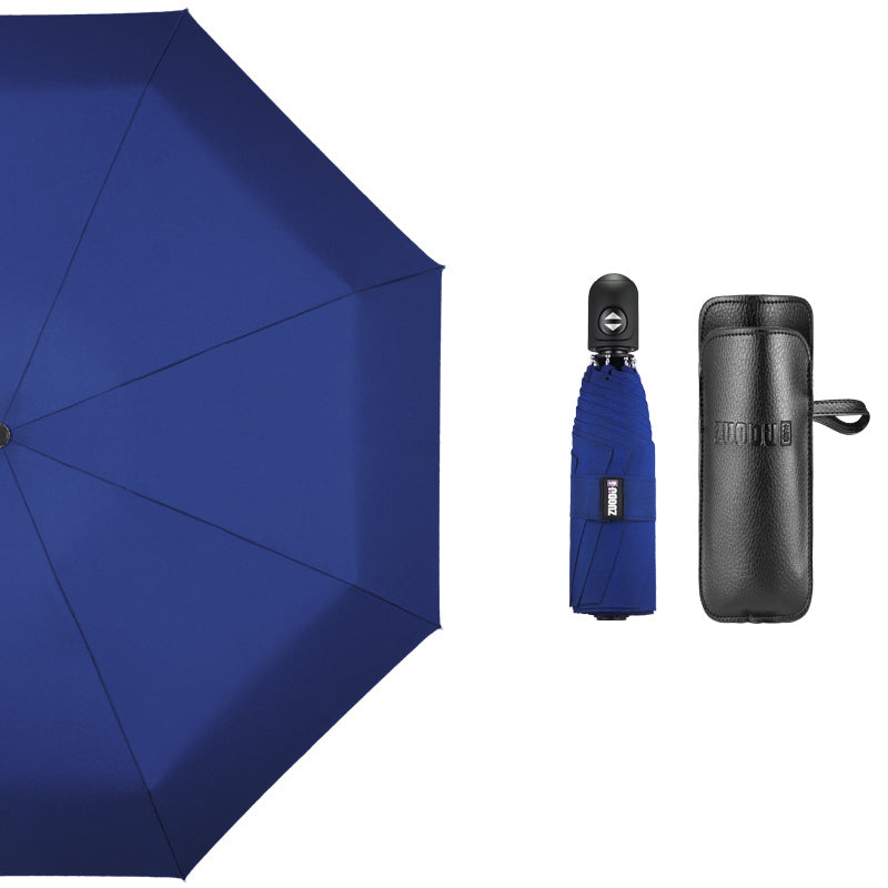 Super Portable Auto Open/Close Windproof Umbrella with 12 Ribs, 5-Fold & Ergonomic Handle