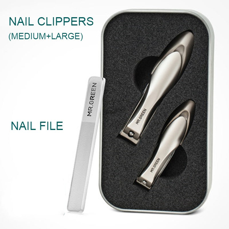 Nail Clipper Set, with 2 Nail Clippers & 1 Nail FileÔºåfor Both Your Fingers & Toes