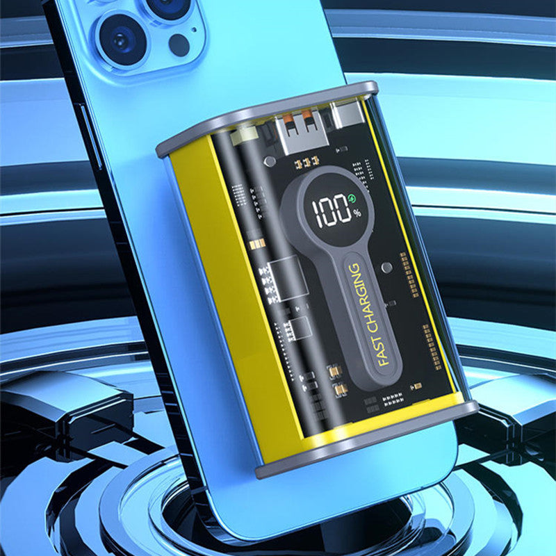 Transparent Mecha Wind Super Capacity Power Bank (10000mah)