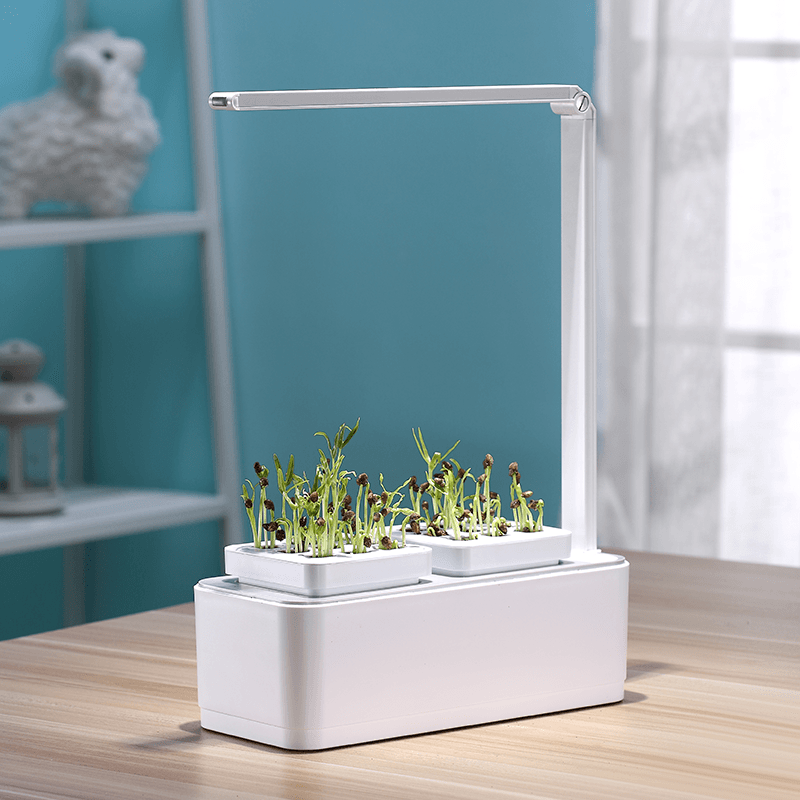 Hydroponic Systems with Led Plant Grow Light, Intelligent Watering, Water Shortage Reminder and Timer Switch (with US Standard Plug, 110v~220v)