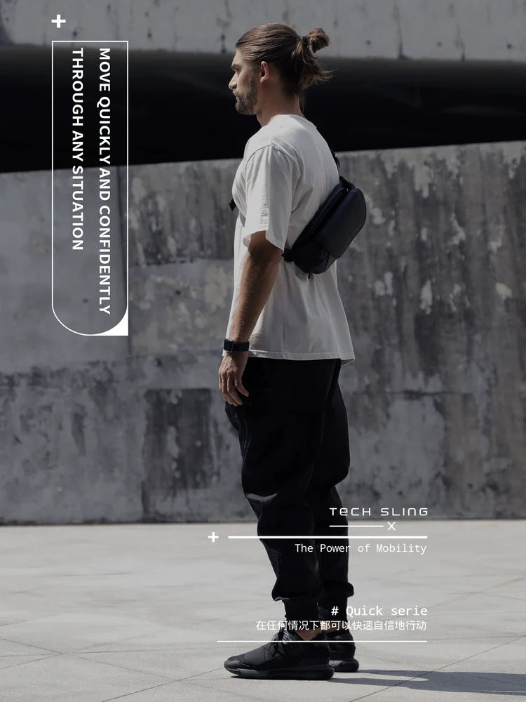 Trendy Men's Crossbody Chest Bag - Sporty Waist Pack