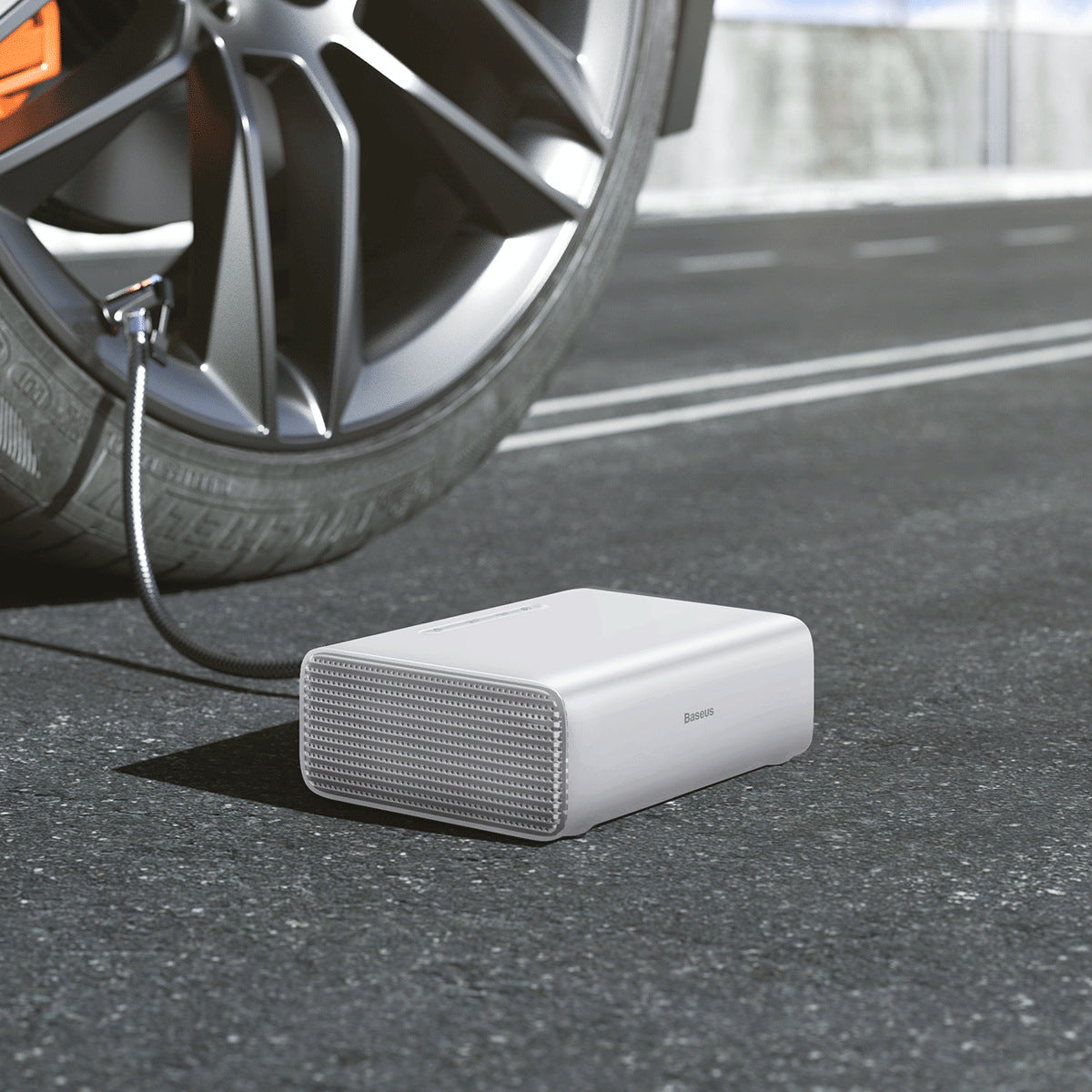 Portable Automatic Intelligent Electric Tire Inflator With Tire Pressure Gauge & LED Emergency Light, For SUVs & Cars