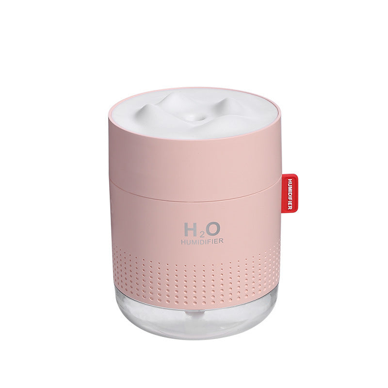 USB Ultrasonic Silent Humidifier, with Delicate Spray, Two Light Modes, 500ml Water Tank and Anti Dry Burning Protection, for Sleeping, Working, Studying and More