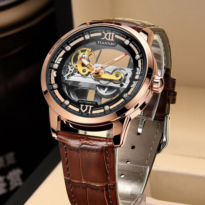 Skeleton Tourbillon Ultra Thin Automatic Mechanical Watch