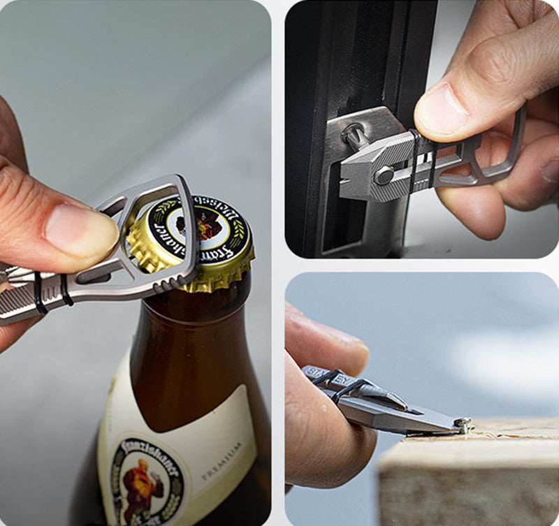 Multifunctional Titanium Alloy Bottle Opener