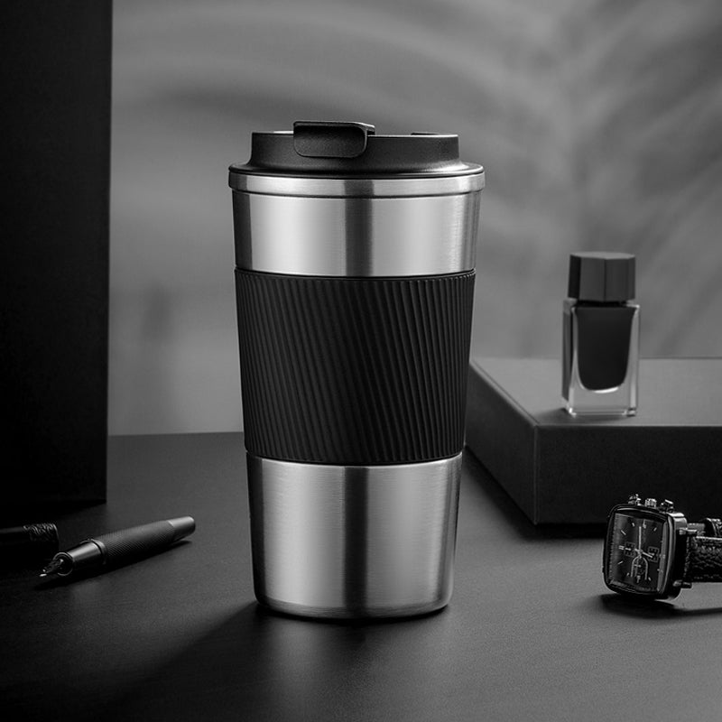 Stainless Steel Insulation Mug, with Spout Lid, Leak-proof Design and Large Mouth for Easy Cleaning