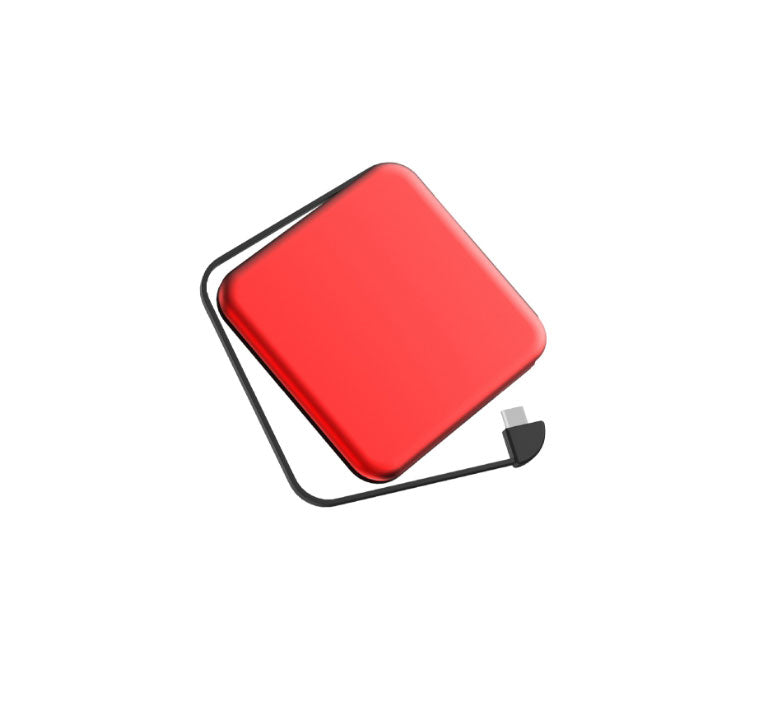 Tinier & Thinner Solar Power Bank with 3-in-1 Concealable Cable