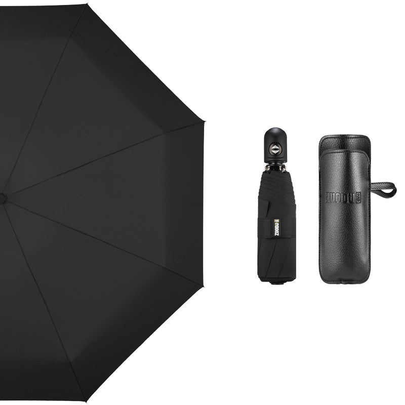 Super Portable Auto Open/Close Windproof Umbrella with 12 Ribs, 5-Fold & Ergonomic Handle