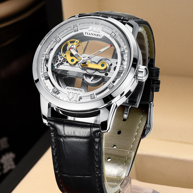 Skeleton Tourbillon Ultra Thin Automatic Mechanical Watch