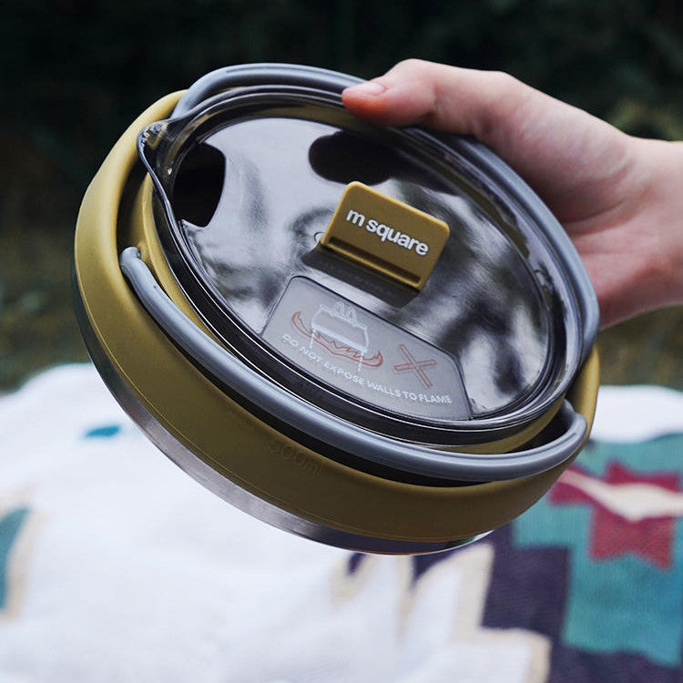 Camping Outdoor Silicone Foldable Kettle