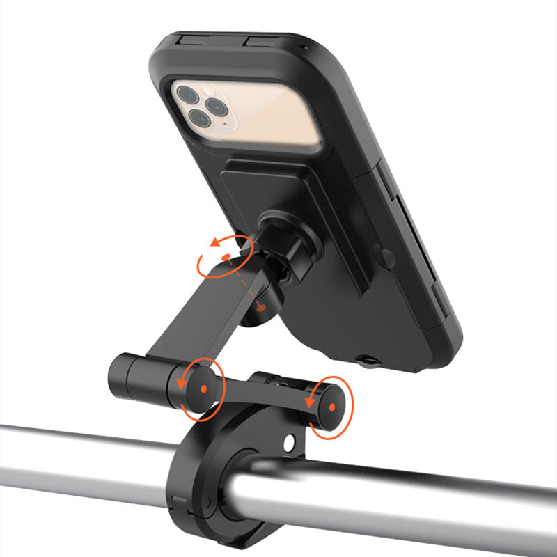Waterproof Cycling Phone Mount with Case, for Motorcycle/Bike Handlebars