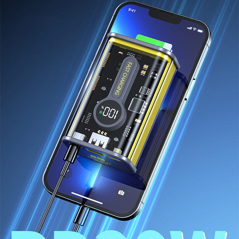 Transparent Mecha Wind Super Capacity Power Bank (10000mah)