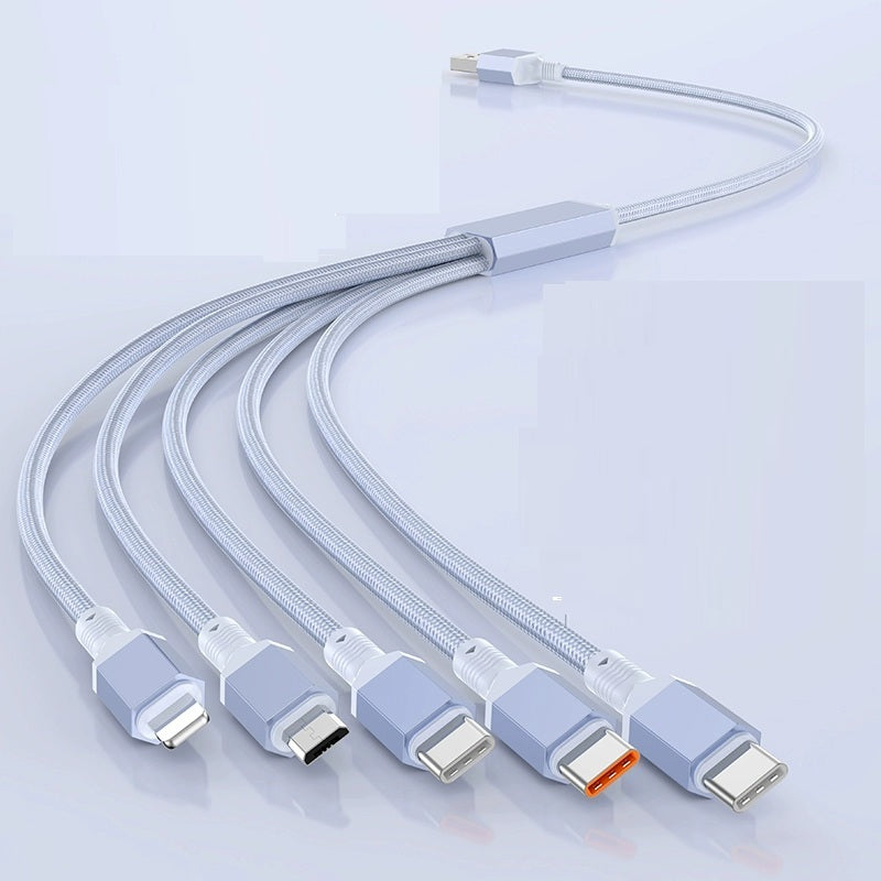 100W Fast-Charge 5-in-1 Data Cable- Power Up