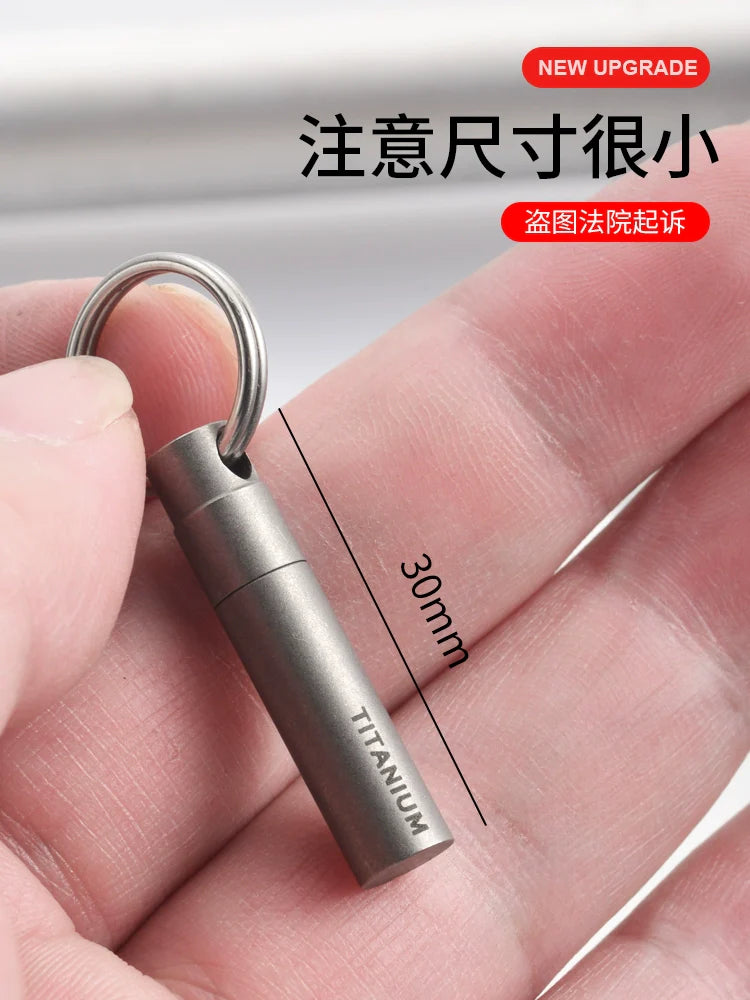 Titanium Alloy Keychain SIM Ejector - Portable Multi-Tool for Express Unboxing