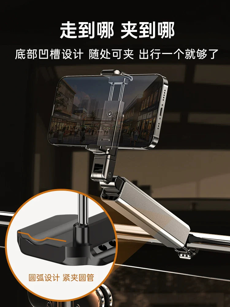 Portable 360¬∞ Rotating Travel Phone Stand - Compact, Foldable Desktop Mount for Trains & Trips