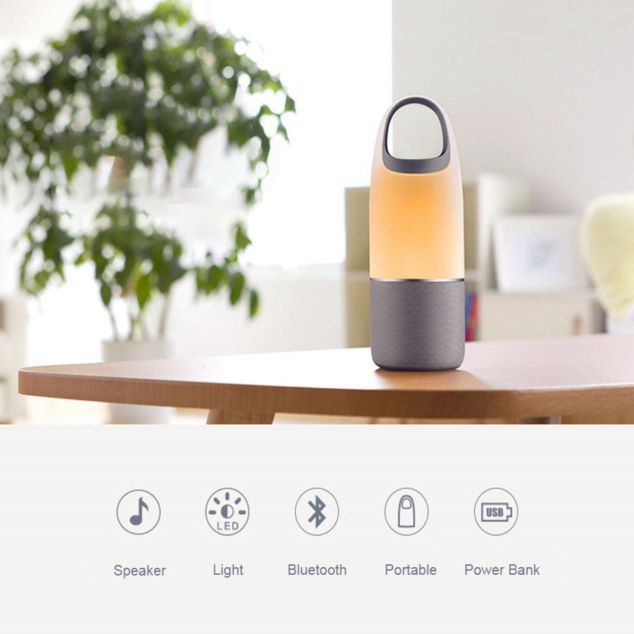 Wireless Portable Mini Bluetooth Speaker, with Stereo, Colorful Lights, Adjustable Brightness, Power Bank, AUX Audio Input and Support Memory Card, for Riding, Vacation, Sports and More