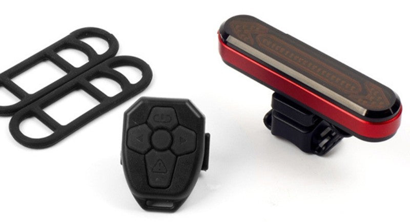 Wireless Remote Control Bicycle Steering Taillight, with Turn Signal, Brake Light and Flashing Warning Light, for Safe Cycling