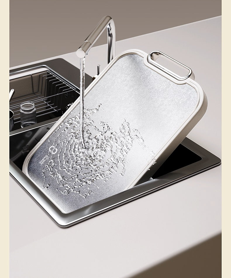 Pure Titanium Double-Sided Cutting Board - Antibacterial, Mold-Proof, Food-Grade Kitchen Essential