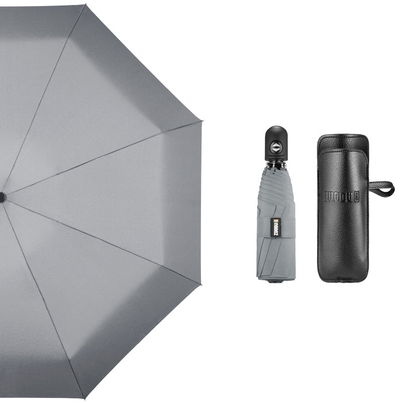 Super Portable Auto Open/Close Windproof Umbrella with 12 Ribs, 5-Fold & Ergonomic Handle