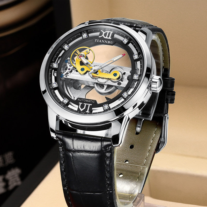 Skeleton Tourbillon Ultra Thin Automatic Mechanical Watch