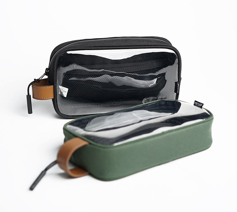 Waterproof Portable Travel Bag, with Multiple Compartments and Large Capacity, for Cosmetics, Makeup Brushes, Toiletry, Jewelry & Digital Accessories