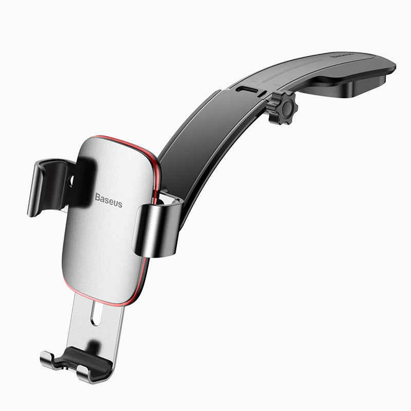 Versatile Dashboard Car Gravity Phone Mount, with Spring-loaded Arms & Adjustable Design, for All Vehicles