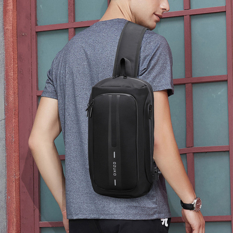 Multifunctional Men's Sports Waterproof Sling Bag