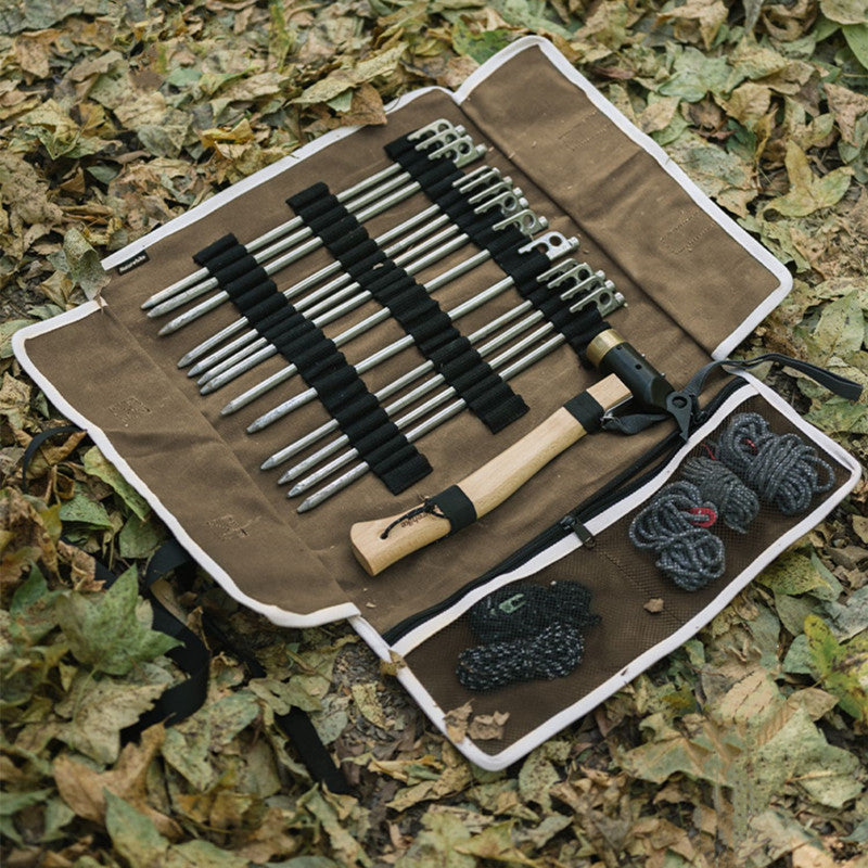 Outdoor Camping Tent Peg Storage Bag