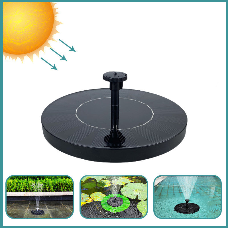 Solar Powered Fountain Miniature Garden Yard Fountain