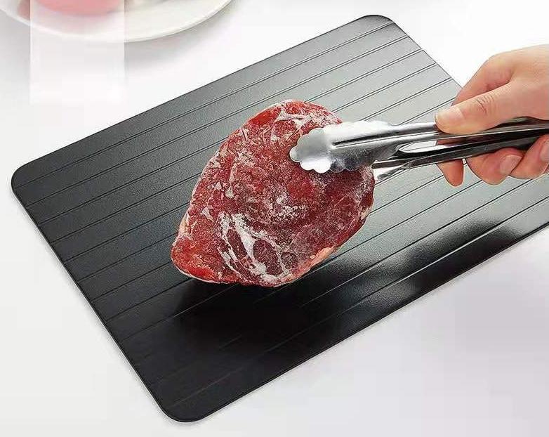 Upgraded Version Time-Saving Fast Defrosting Tray, with Aluminum Alloy Material, for Meat, Beef, Pork, Fish and More