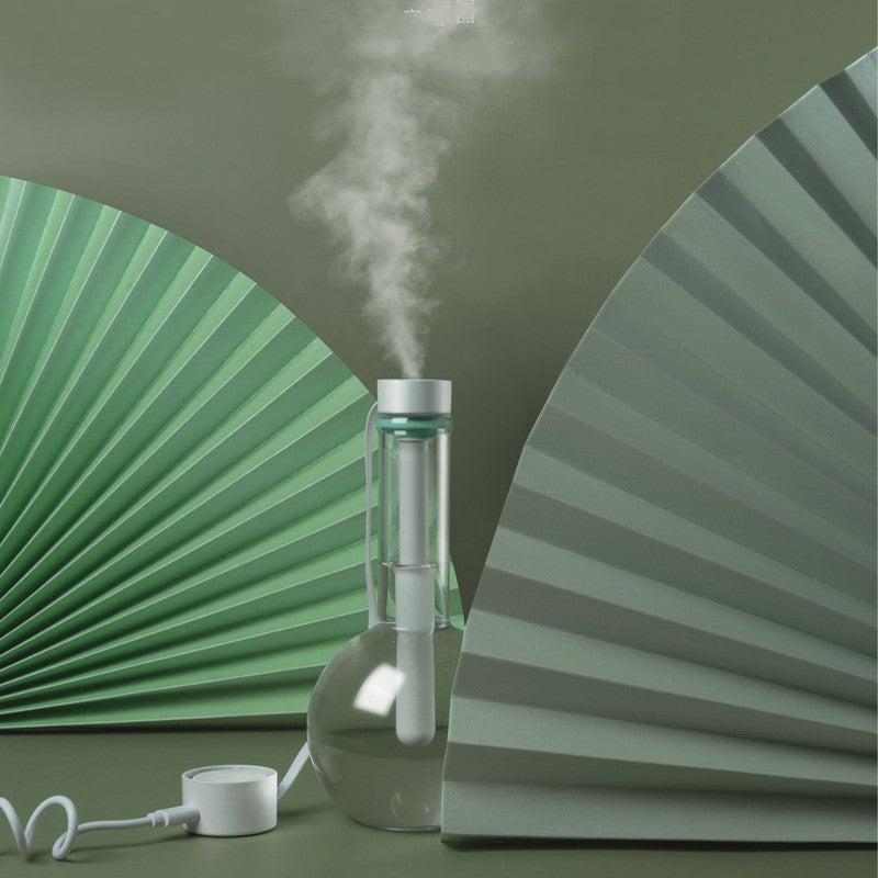 Portable Tube Humidifier, with Retractable Cable, Fine Mist & Auto-off Design, for Car, Home & Office