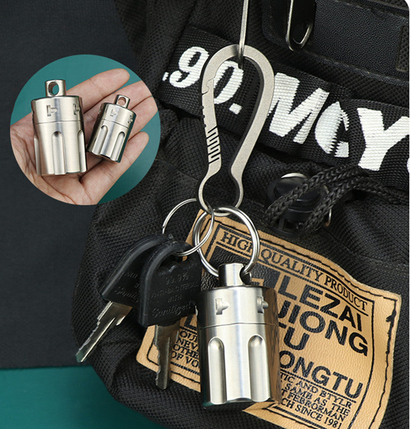 Titanium EDC Portable Mini Pill Box