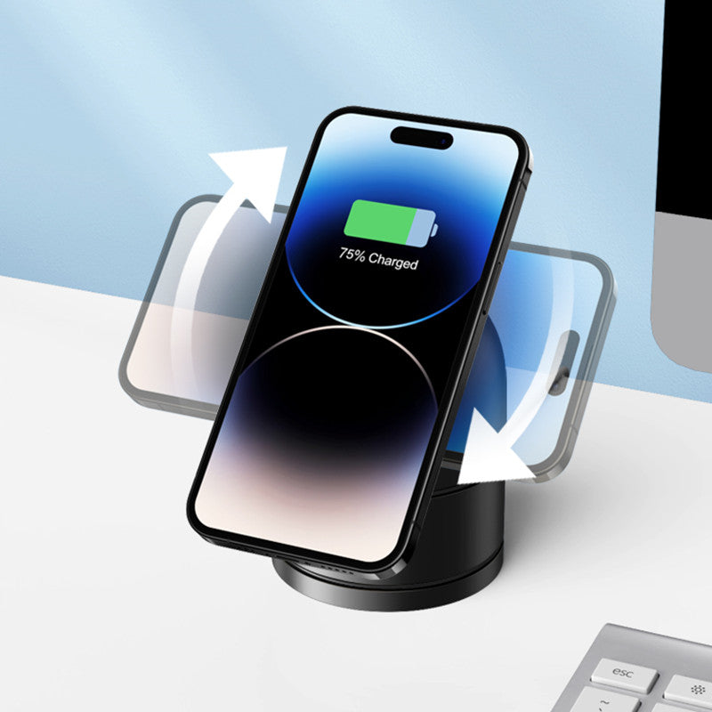 Charger Phone Stand with Floating Desktop Design and Creative Aluminum Alloy Base