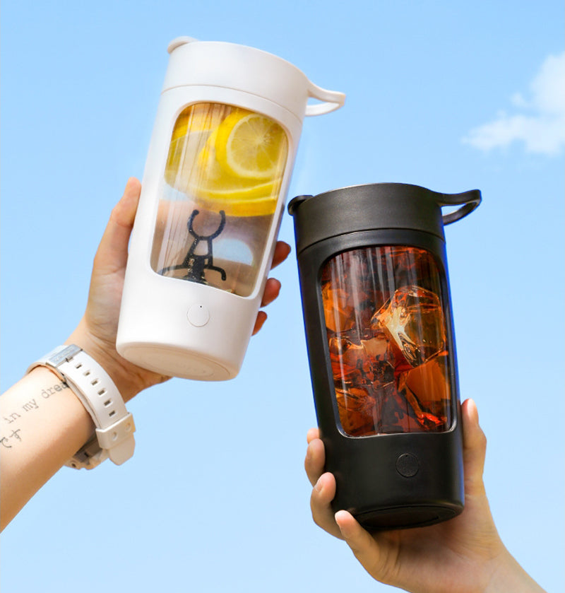 Portable Automatic Blender Cup, with 650ml Capacity, Fast Stirring, 2min Automatic Stop and Long Battery life, for Juice, Milk, Coffee and More