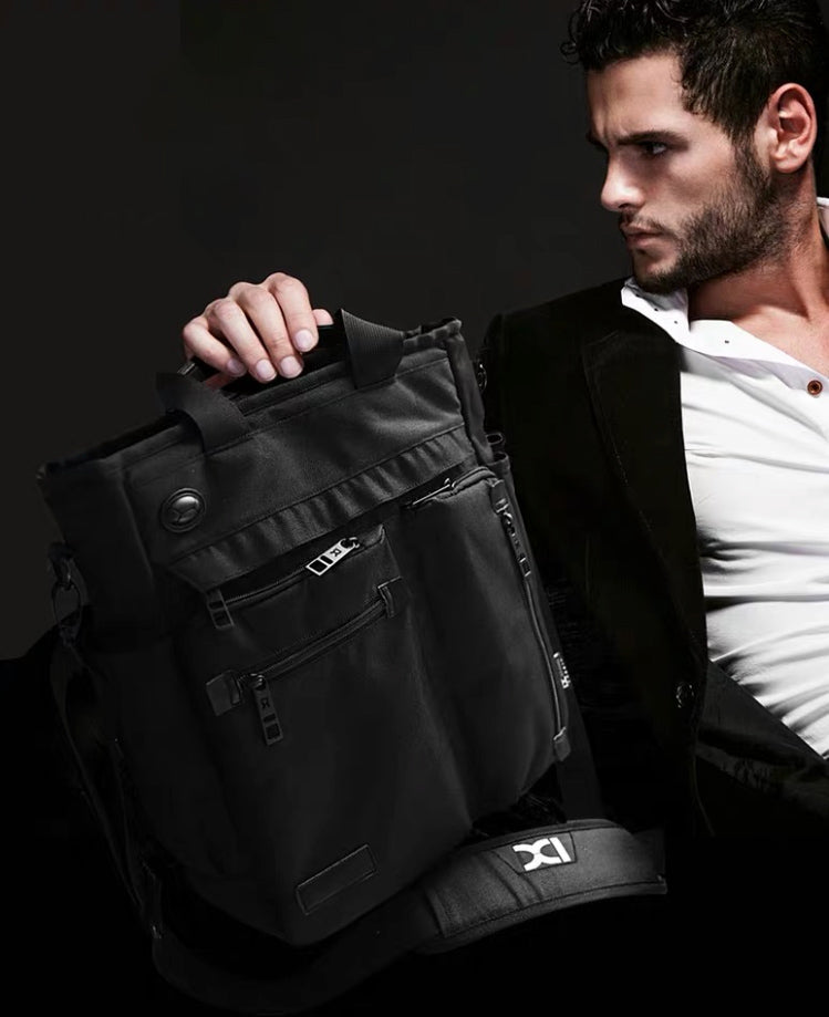 Retractable Large-Capacity Backpack with Various Styles, Headphone Port, Multiple Pockets and Shock-Absorbing Breathable Strap, for Work, School, Business Trip, etc.
