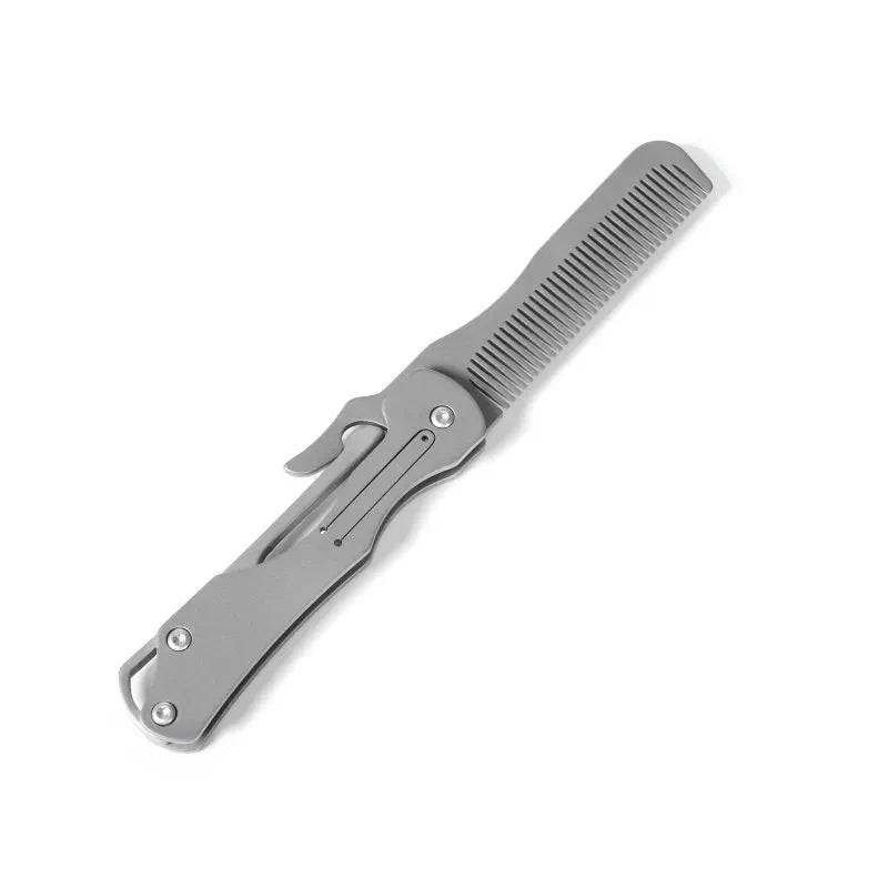 Pure Titanium Folding Comb - Anti-Static Travel Massage Comb