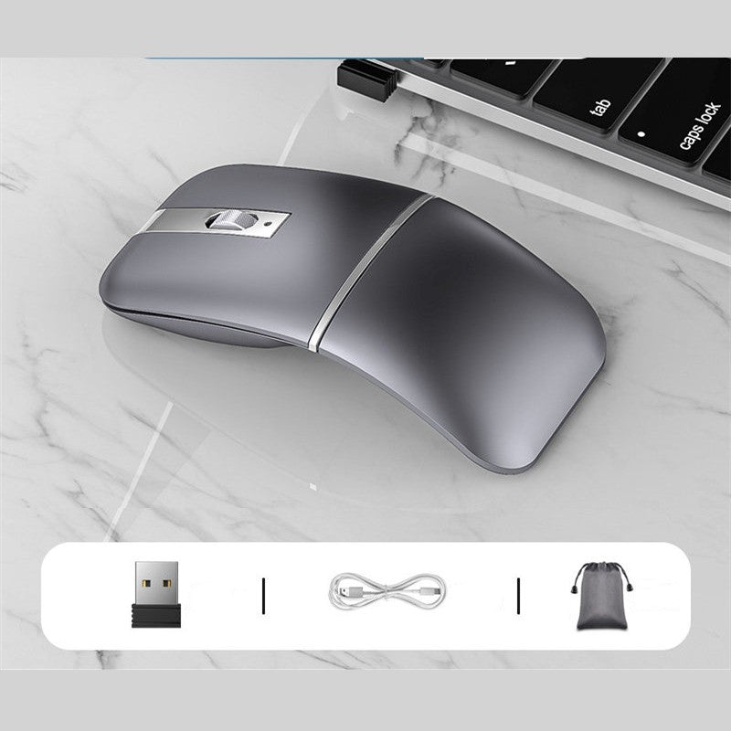 Portable Ergonomic Wireless Mouse with 2 Connection Modes, 3 DPI & Silent Click, for Home & Office