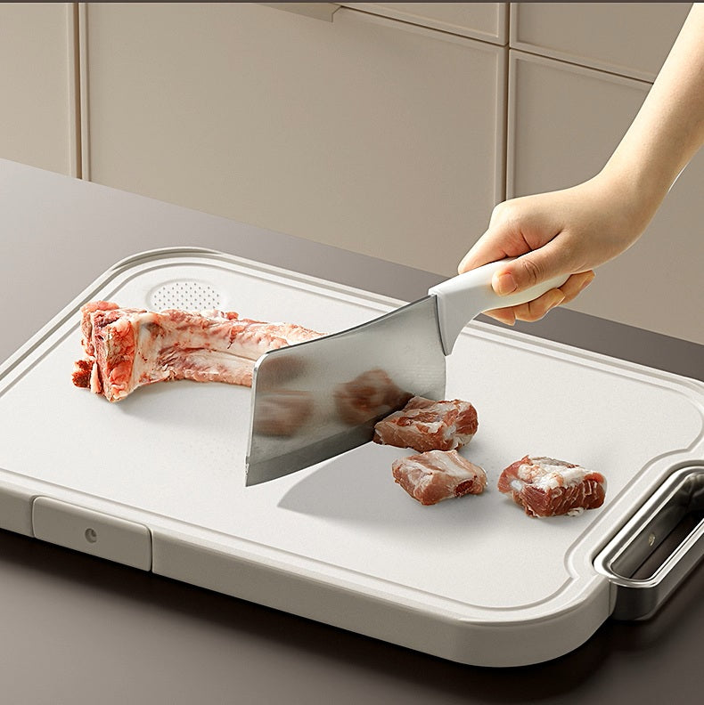 Pure Titanium Double-Sided Cutting Board - Antibacterial, Mold-Proof, Food-Grade Kitchen Essential