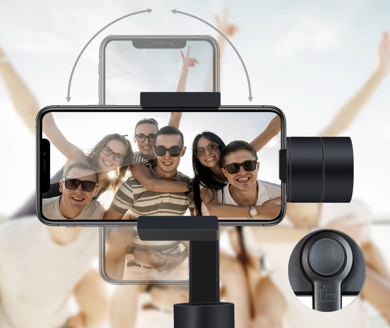 Three-axis Stabilized Phone/Camera Holder, with Stabilizer, Automatic Recognition Tracking, One-button Control and Multiple Shooting Modes, for Shooting Photos and Video