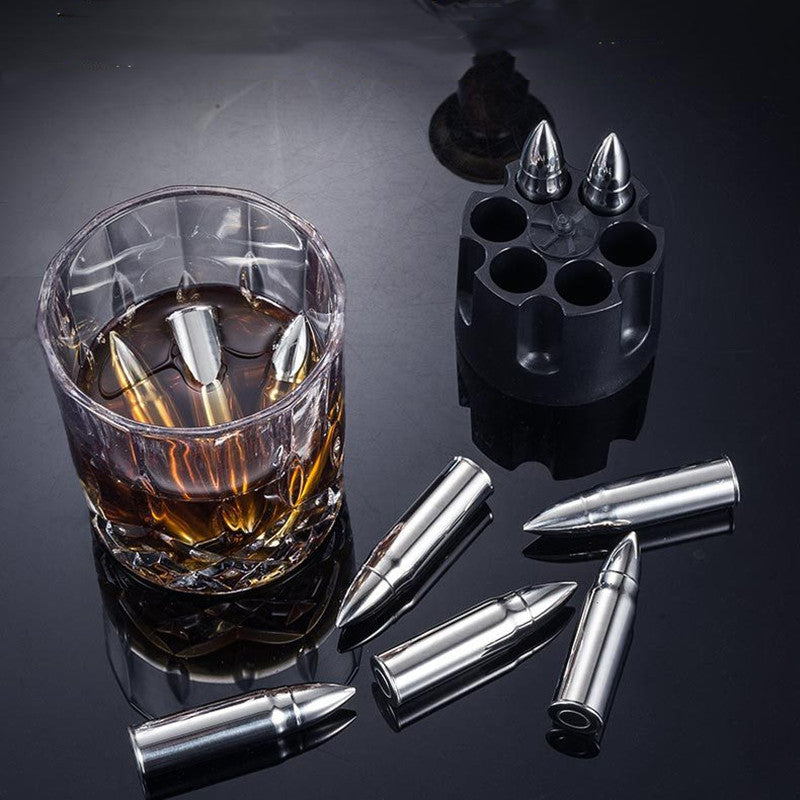 Stainless Steel Bullet Shaped Metal Ice Cube Mold