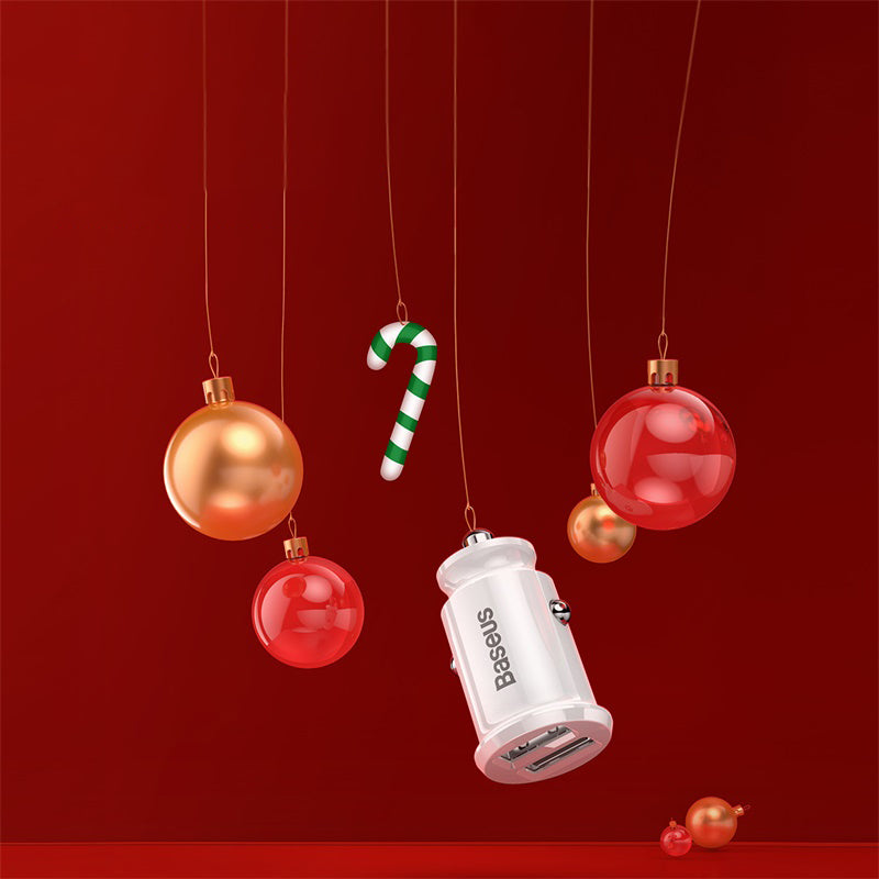 Car Accessories Christmas Gift Package, Including Car Phone Holder, Car Charger Adapter, 3-in-1 Charging Cable & Air Freshener