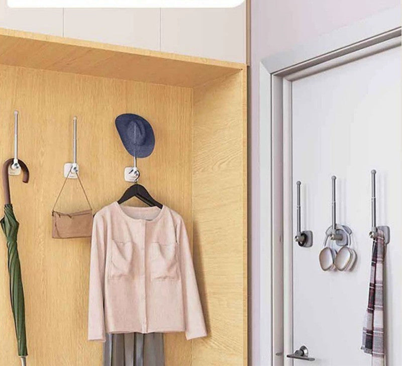 No-Drill Curtain Storage Hanging Hooks