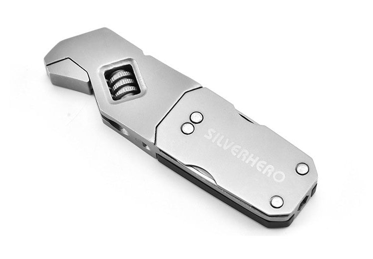 Multi-Function Portable Stainless Steel Adjustable and Foldable Allen Wrench With Screwdriver, for Everyday Use
