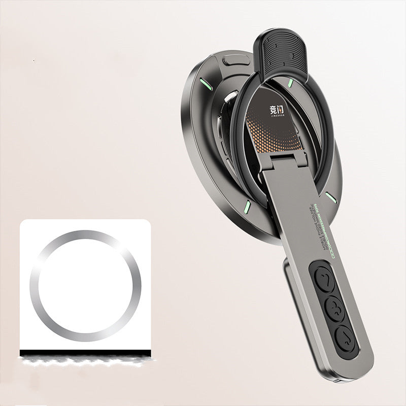 Multi-Functional Magnetic Metal Rotating Phone Stand & Ring Holder