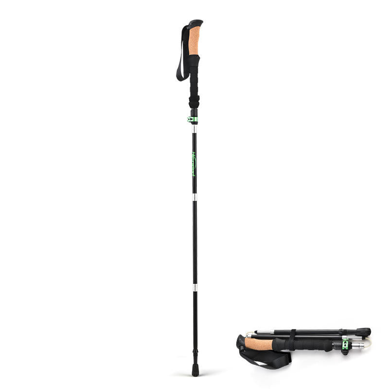Outdoor Folding Portable Aluminum Alloy Trekking Pole