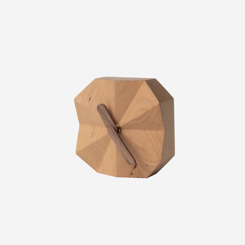 Solid Wood Creative Angular Clock