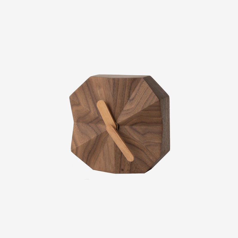 Solid Wood Creative Angular Clock