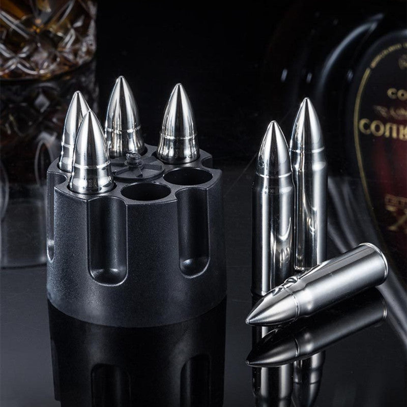Stainless Steel Bullet Shaped Metal Ice Cube Mold