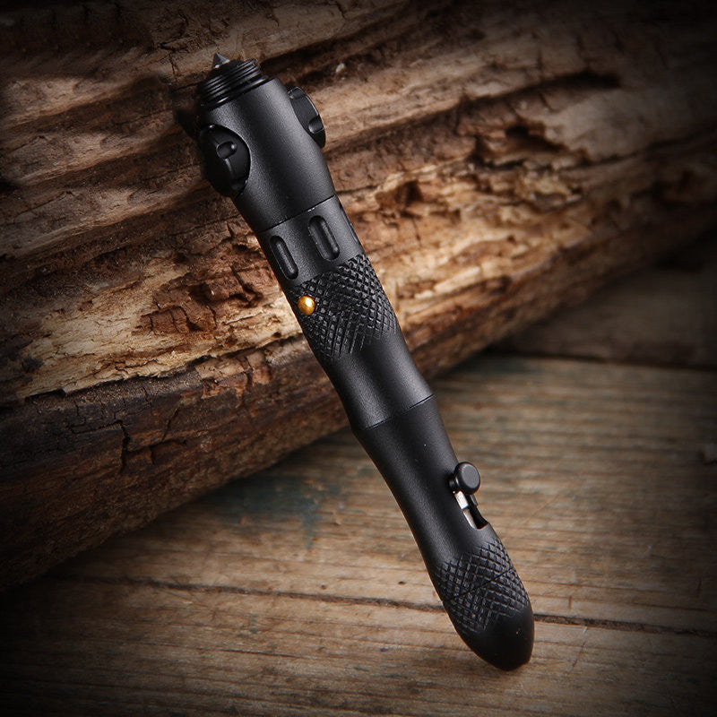 Multi-function EDC Pen, with Window Breaker, Light & Spinner